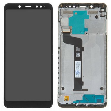экран с рамкой для Xiaomi Redmi Note 5 черный с рамкой