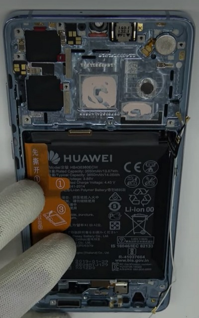 под крышкой замена экрана huawei p30